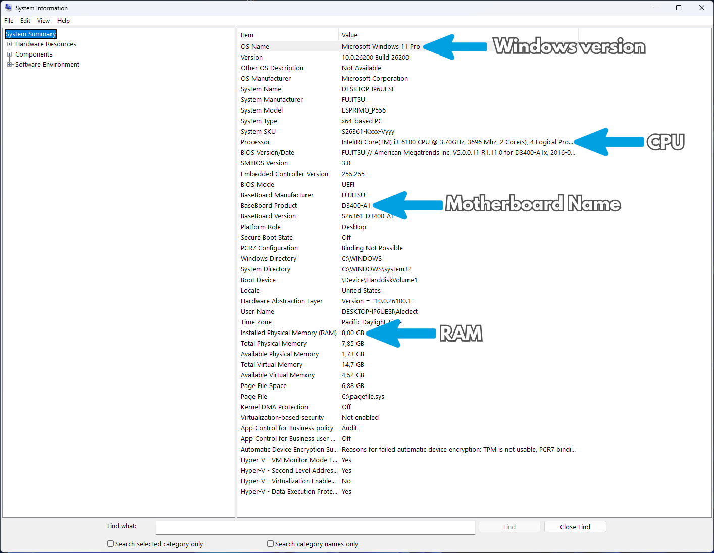 System Information Overview